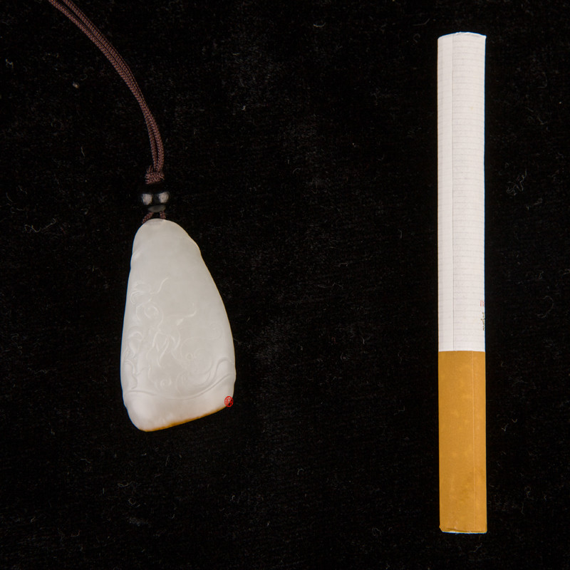 【琢藝軒】新疆和田玉紅皮一級(jí)白玉籽玉 福在眼前