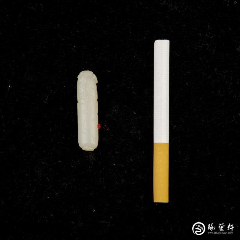【琢藝軒】新疆和田玉黃皮白玉籽玉掛件 福在眼前 9克