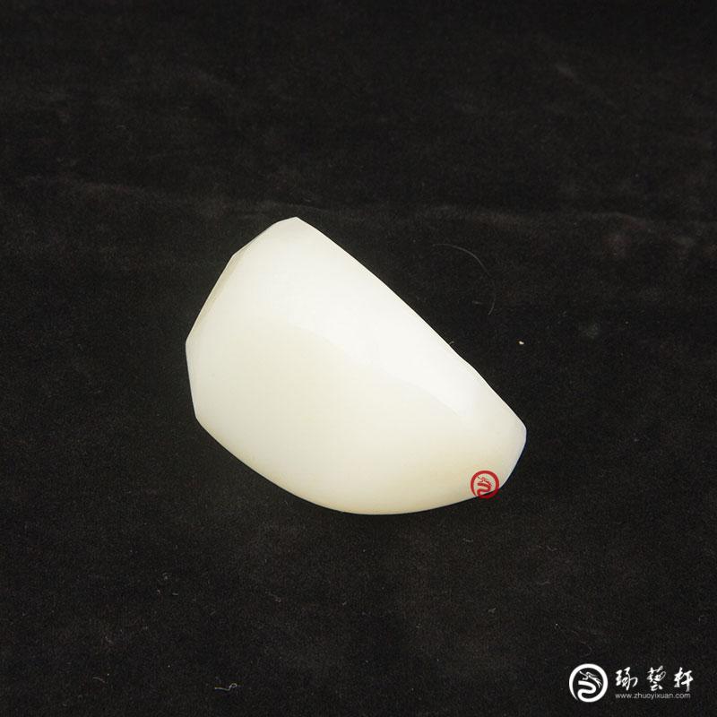 【琢藝軒】新疆和田玉白皮白玉籽玉原料 69克
