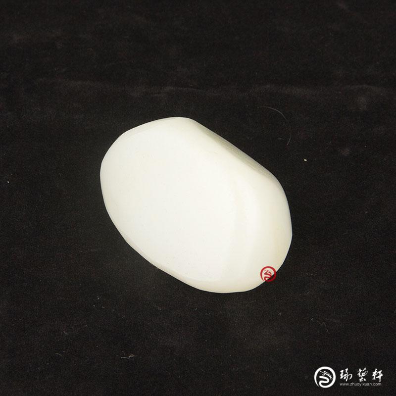 【琢藝軒】新疆和田玉白皮白玉籽玉原料 69克