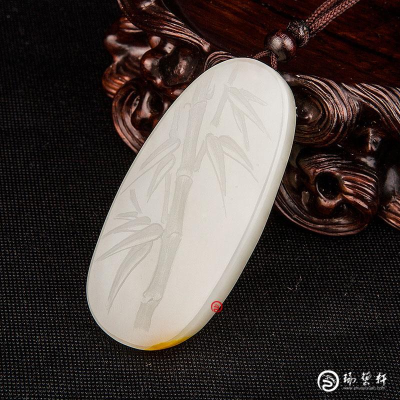【琢艺轩】新疆和田玉红皮白玉籽玉 观音（秒杀价）