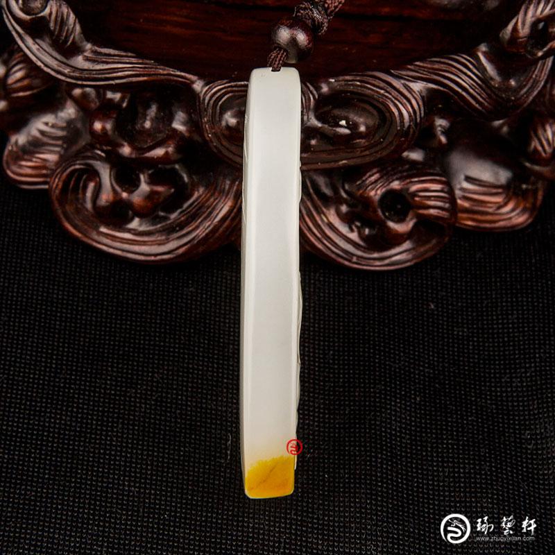 【琢艺轩】新疆和田玉红皮白玉籽玉 观音（秒杀价）