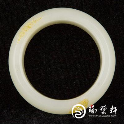 新疆和田玉红皮白玉籽玉 手镯