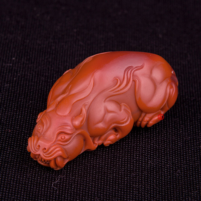 四川凉山南红玛瑙挂件 貔貅