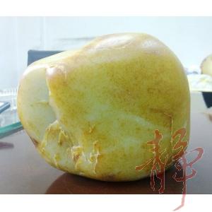 【琢艺轩】 新疆和田玉黄皮一级白玉籽玉原料 8公斤