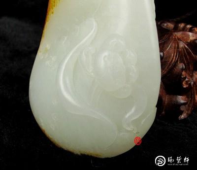 【琢藝軒】新疆和田玉黃皮白玉籽玉 一路連科