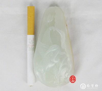 【琢藝軒】新疆和田玉黃皮白玉籽玉 一路連科
