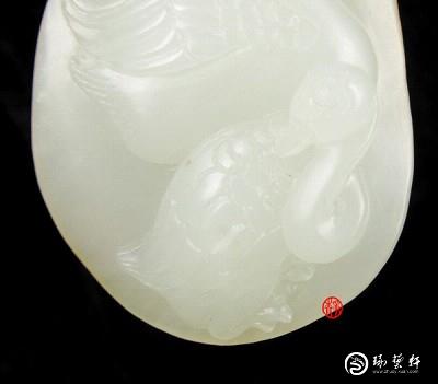 【琢藝軒】新疆和田玉秋梨皮白玉籽玉 恩愛(ài)