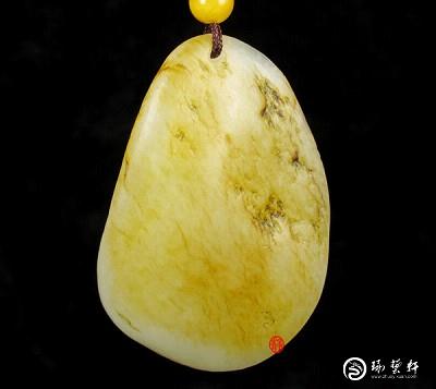 【琢藝軒】新疆和田玉秋梨皮白玉籽玉 恩愛(ài)