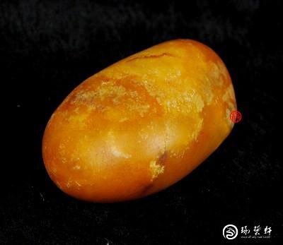 【琢艺轩】新疆和田玉鸡油黄黄玉籽玉原石  93克