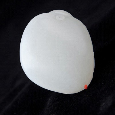 【琢藝軒】新疆和田玉白皮白玉籽玉 彌勒佛