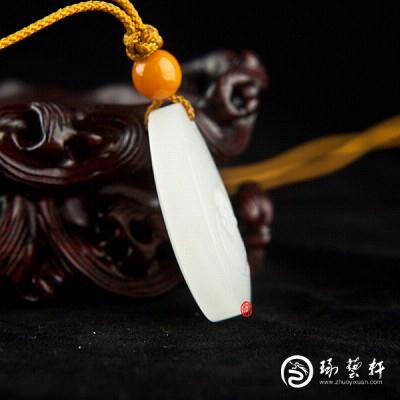 【琢藝軒】新疆和田玉羊脂白玉籽玉 彌勒佛