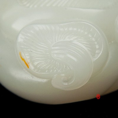 【琢藝軒】新疆和田玉紅皮白玉籽玉掛件 有福同享 51克