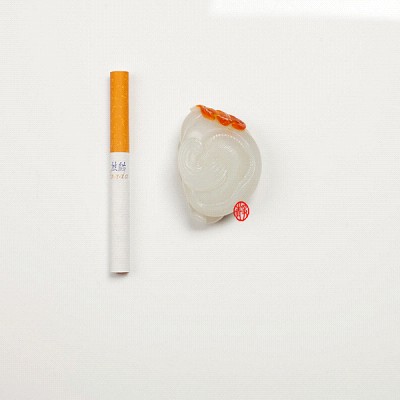 【琢藝軒】新疆和田玉紅皮白玉籽玉掛件 有福同享 51克